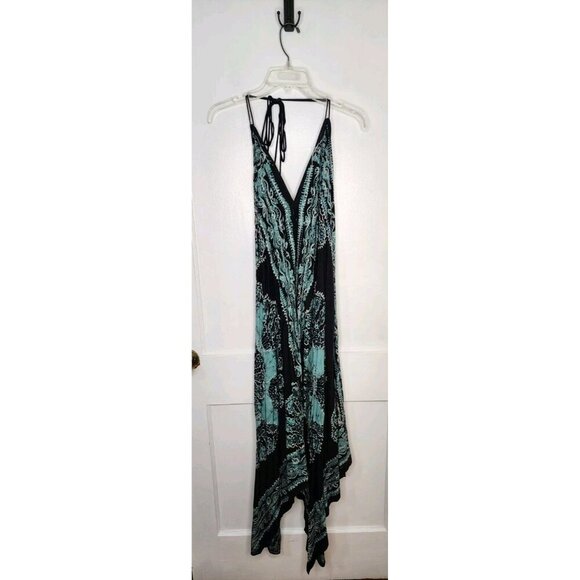 Advance Apparels Free Size Boho Mandala Embroidered 100% Rayon Halter Dress - Picture 1 of 7